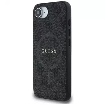 Guess 4G Ring Classic Logo Maciņš iPhone 16e (Melns)