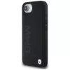 BMW Leather Hot Stamp Maciņš iPhone 16e / 17e Melns