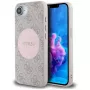 Guess 4G Circle Classic Logo Maciešu MacSafe Maciņš iPhone 16e – Rozā