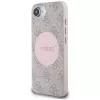 Guess 4G Circle Classic Logo Maciešu MacSafe Maciņš iPhone 16e – Rozā