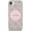 Guess 4G Circle Classic Logo Maciešu MacSafe Maciņš iPhone 16e – Rozā