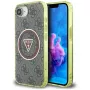 Guess IML Metal Glitter 4G Circle Triangle MagSafe Case Apple iPhone 16e (Brūns)