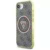 Guess IML Metal Glitter 4G Circle Triangle MagSafe Case Apple iPhone 16e (Brūns)