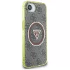 Guess IML Metal Glitter 4G Circle Triangle MagSafe Case Apple iPhone 16e (Brūns)