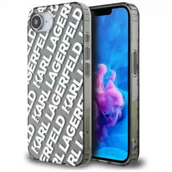 KARL LAGERFELD IML Repeat Logo Maciņš Apple iPhone 16e / 17e - Sudrabs