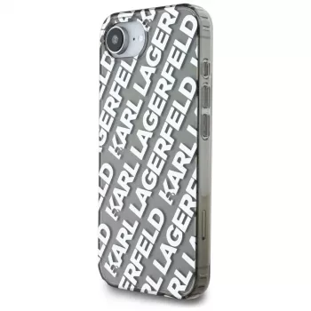 KARL LAGERFELD IML Repeat Logo Maciņš Apple iPhone 16e / 17e - Sudrabs
