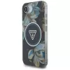 Guess IML Metal Glitter Flowers Triangle MacSafe Macītis Apple iPhone 16e (Melns)