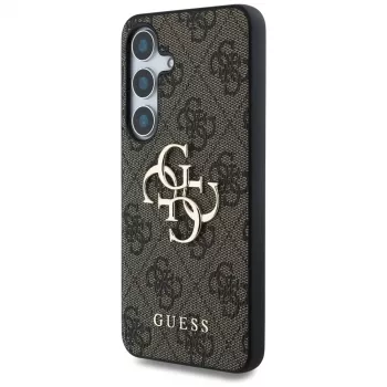Guess Big 4G Logo Classic Logo Case Samsung Galaxy S25+ (Brūns)