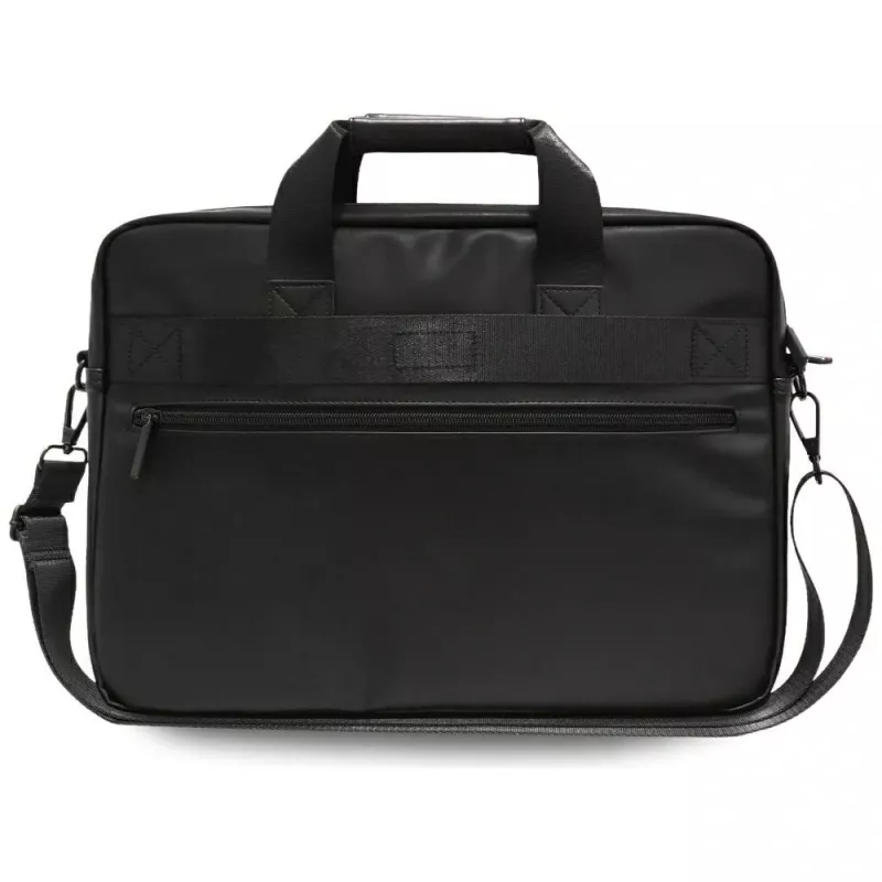 BMW Carbon Pockets & Metal Logo Laptop Backpack 16 inch Black