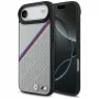 BMW M Tricolor Metal Logo MagSafe vāciņš Apple iPhone Air, pelēks