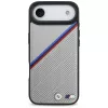 BMW M Tricolor Metal Logo MagSafe vāciņš Apple iPhone Air, pelēks