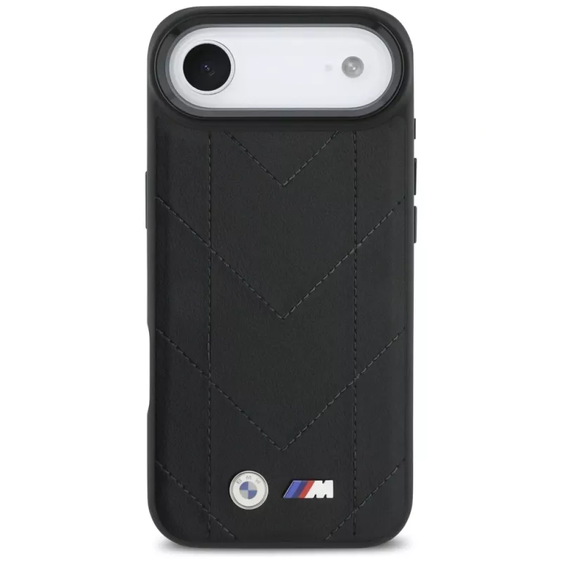 BMW M Quilted Logo MagSafe apvalks Apple iPhone Air, melns