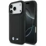 BMW M Quilted Logo MagSafe apvalks Apple iPhone 17 Pro, melns