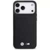 BMW M Quilted Logo MagSafe apvalks Apple iPhone 17 Pro Max, melns