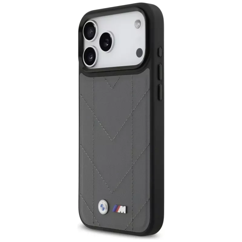 BMW M Quilted Logo MagSafe Case iPhone 17 Pro Max Antracīts