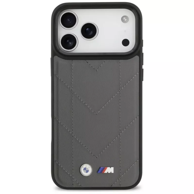 BMW M Quilted Logo MagSafe Case iPhone 17 Pro Max Antracīts