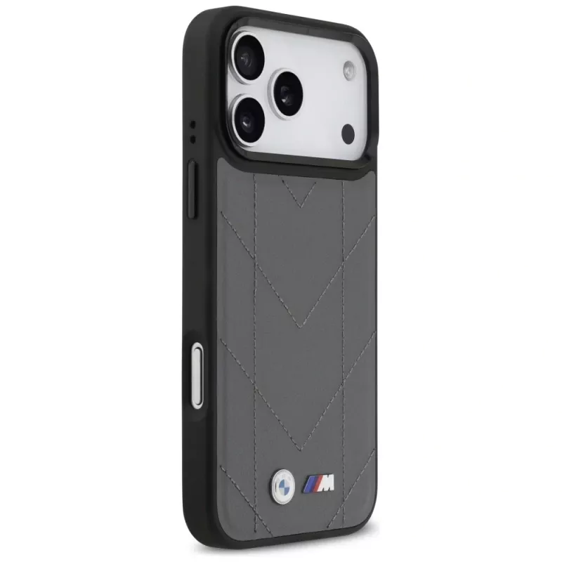 BMW M Quilted Logo MagSafe Case iPhone 17 Pro Max Antracīts