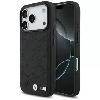 BMW M Shape Logo MagSafe apvalks Apple iPhone 17 Pro, melns
