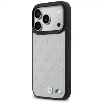 BMW M Shape Logo MagSafe apvalks Apple iPhone 17 Pro, pelēks