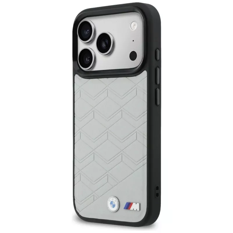 BMW M Shape Logo MagSafe apvalks Apple iPhone 17 Pro, pelēks