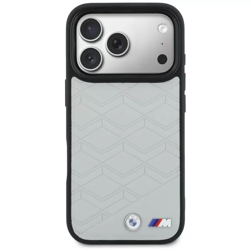 BMW M Shape Logo MagSafe apvalks Apple iPhone 17 Pro, pelēks
