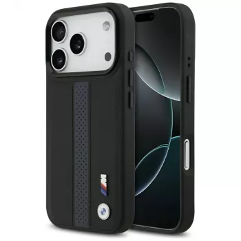 BMW M Perforated Stripe Logo MagSafe Case for iPhone 17 Pro Blue