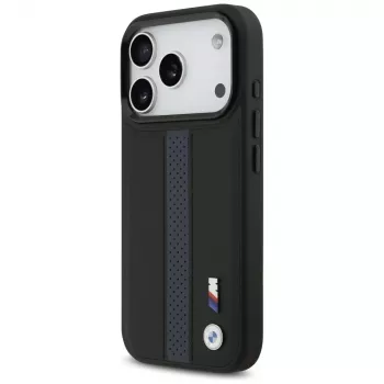 BMW M Perforated Stripe Logo MagSafe Case for iPhone 17 Pro Blue