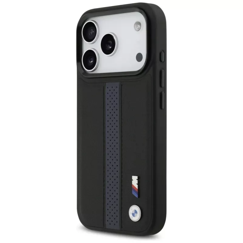 BMW M Perforated Stripe Logo MagSafe Case for iPhone 17 Pro Blue