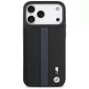 BMW M Perforated Stripe Logo MacSafe Macīgs iPhone 17 Pro Max Zils