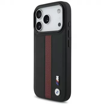 BMW M Perforated Stripe Logo MagSafe Case iPhone 17 Pro Red