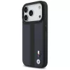BMW M Perforated Stripe Logo MagSafe vāciņš Apple iPhone 17 Pro, Navy Blue