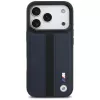 BMW M Perforated Stripe Logo MagSafe vāciņš Apple iPhone 17 Pro, Navy Blue