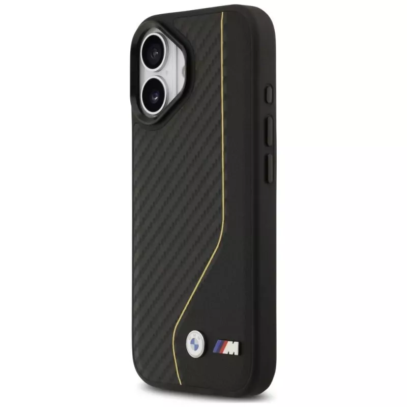 BMW M Carbon Line & Logo MagSafe Case for iPhone 17 Yellow
