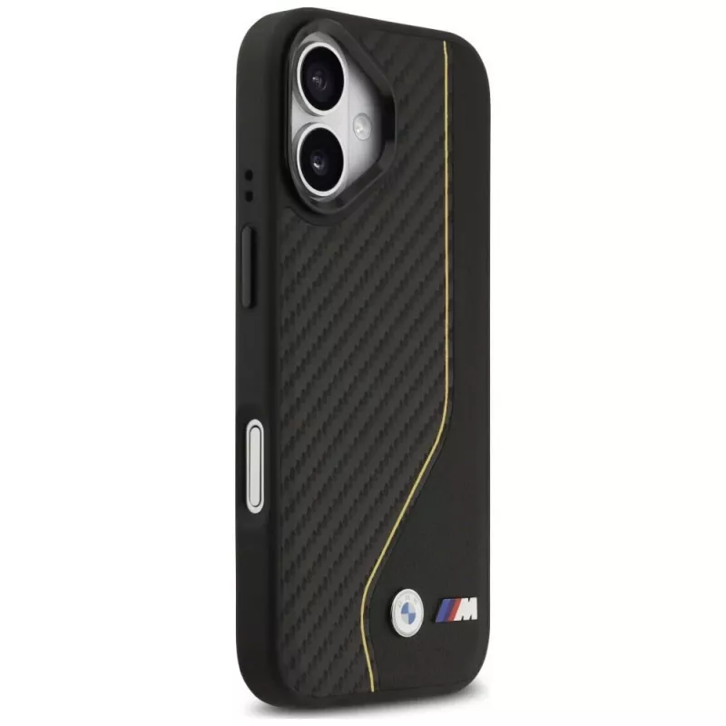 BMW M Carbon Line & Logo MagSafe Case for iPhone 17 Yellow