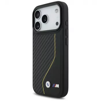 BMW M Carbon Line & Logo MacSafe Macīgs Vāciņš iPhone 17 Pro Dzeltens