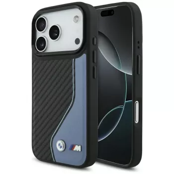 BMW M Carbon Logo MagSafe apvalks Apple iPhone 17 Pro, zils