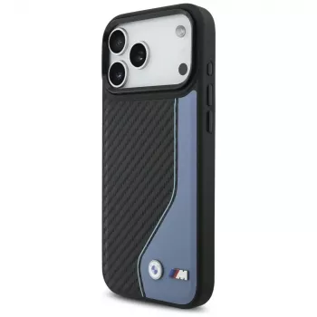 BMW M Carbon Logo Macīgs MacSafe Vāciņš iPhone 17 Pro Max Zils