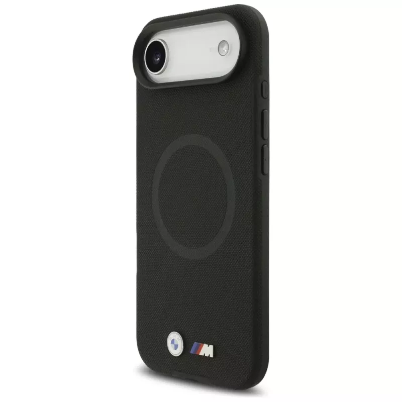 BMW M FW Metal Logo MagSafe apvalks Apple iPhone Air, melns