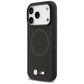 BMW M FW Metal Logo Macīgais MacSafe Vāciņš Apple iPhone 17 Pro Melns