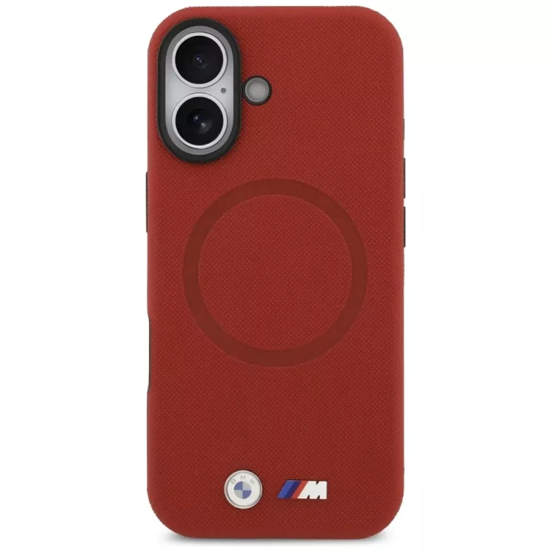 BMW M FW Metal Logo MagSafe apvalks Apple iPhone 17, sarkans