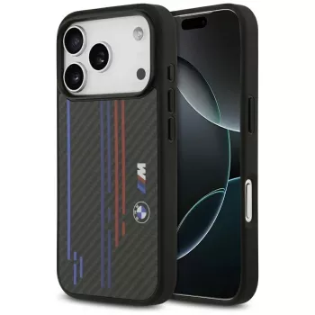 BMW M Kevlar Lines & Logo MagSafe Case iPhone 17 Pro Melns