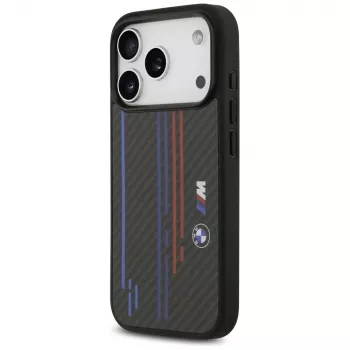 BMW M Kevlar Lines & Logo MagSafe Case iPhone 17 Pro Melns