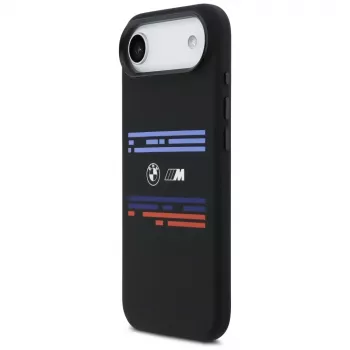 BMW M Silicon Horizontal Line MacSafe Case for iPhone Air Black