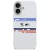 BMW M Silicon Horizontal Line MagSafe vāciņš Apple iPhone 17, balts