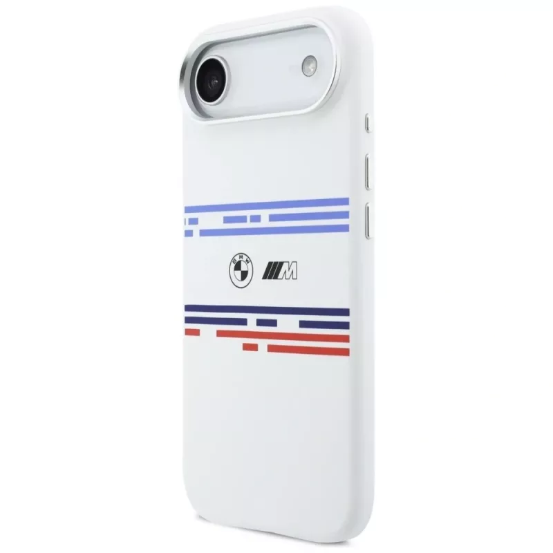 BMW M Silicon Horizontal Line MagSafe Case for iPhone Air White