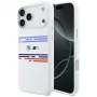 BMW M Silicon Horizontal Line MagSafe Case for iPhone 17 Pro Max White