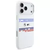 BMW M Silicon Horizontal Line MagSafe Case for iPhone 17 Pro Max White