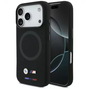 BMW M Silicon Logo MagSafe apvalks Apple iPhone 17 Pro, melns
