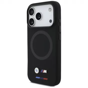 BMW M Silicon Logo MagSafe apvalks Apple iPhone 17 Pro, melns