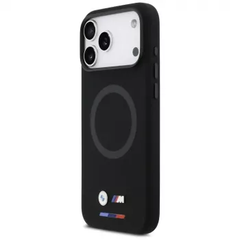 BMW M Silicon Logo MagSafe Case for iPhone 17 Pro Max Black